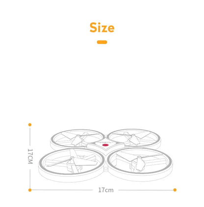 RC dron na rękę z gestami