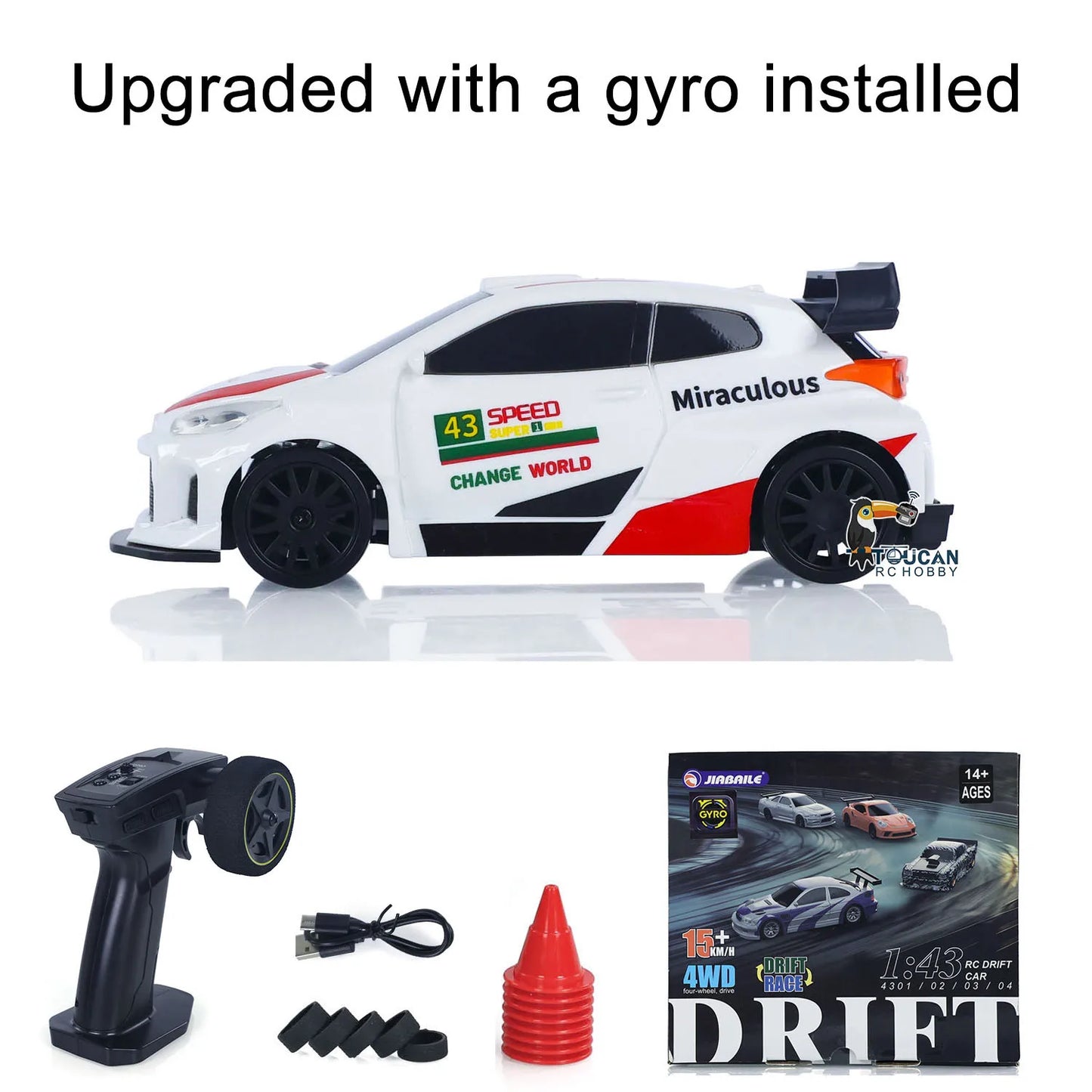 Zdalnie sterowany samochód wyścigowy 1:43 4WD