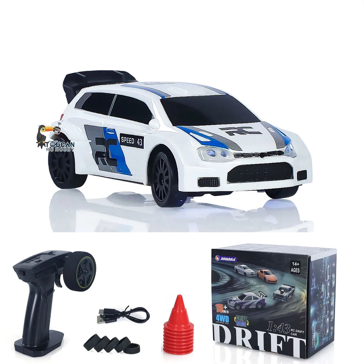 Zdalnie sterowany samochód wyścigowy 1:43 4WD