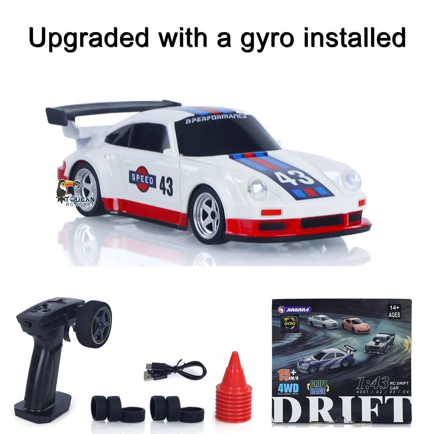 Zdalnie sterowany samochód wyścigowy 1:43 4WD