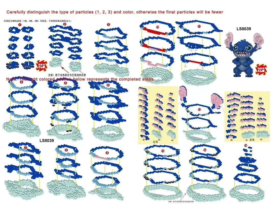 Klocki Konstrukcyjne Disney Stitch