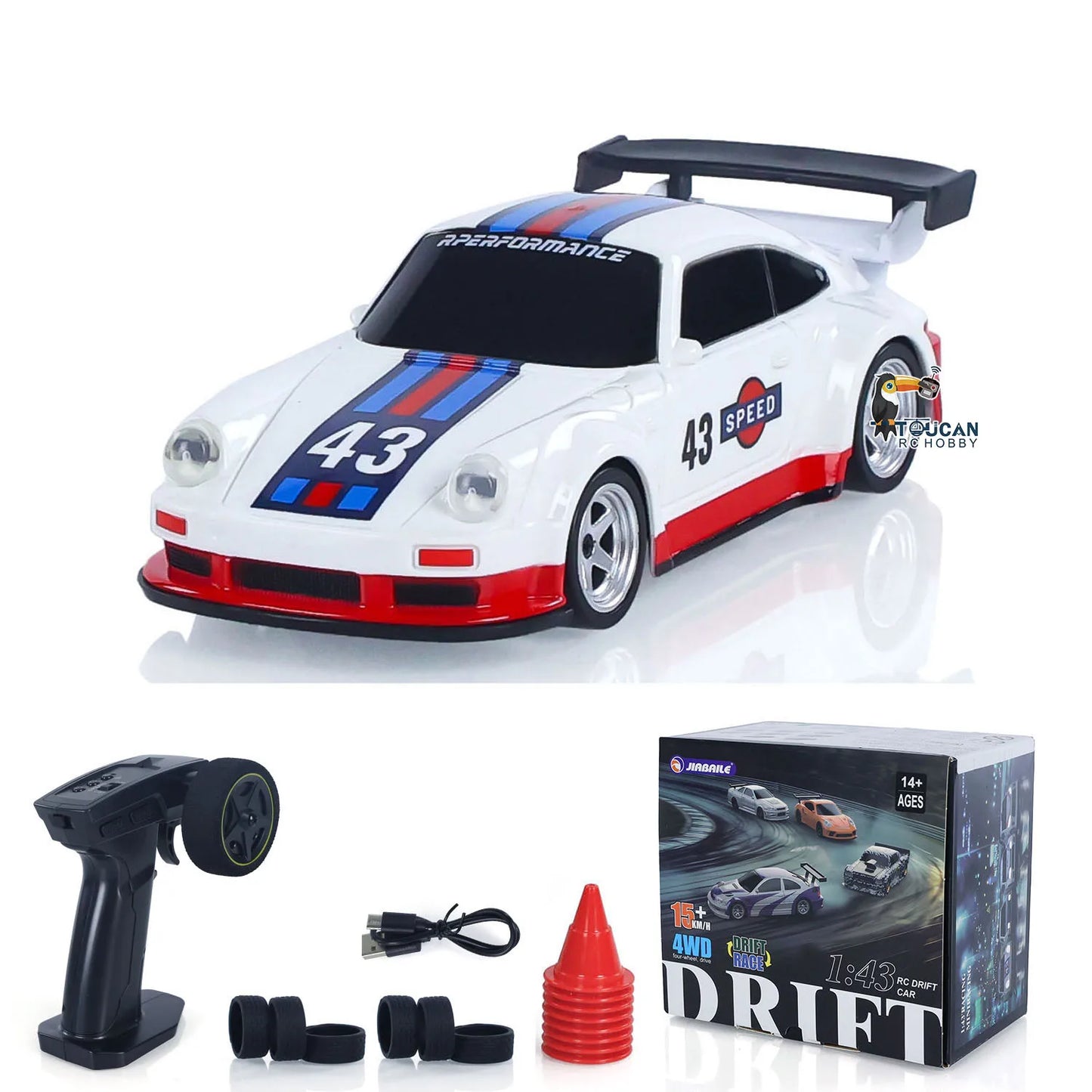 Zdalnie sterowany samochód wyścigowy 1:43 4WD