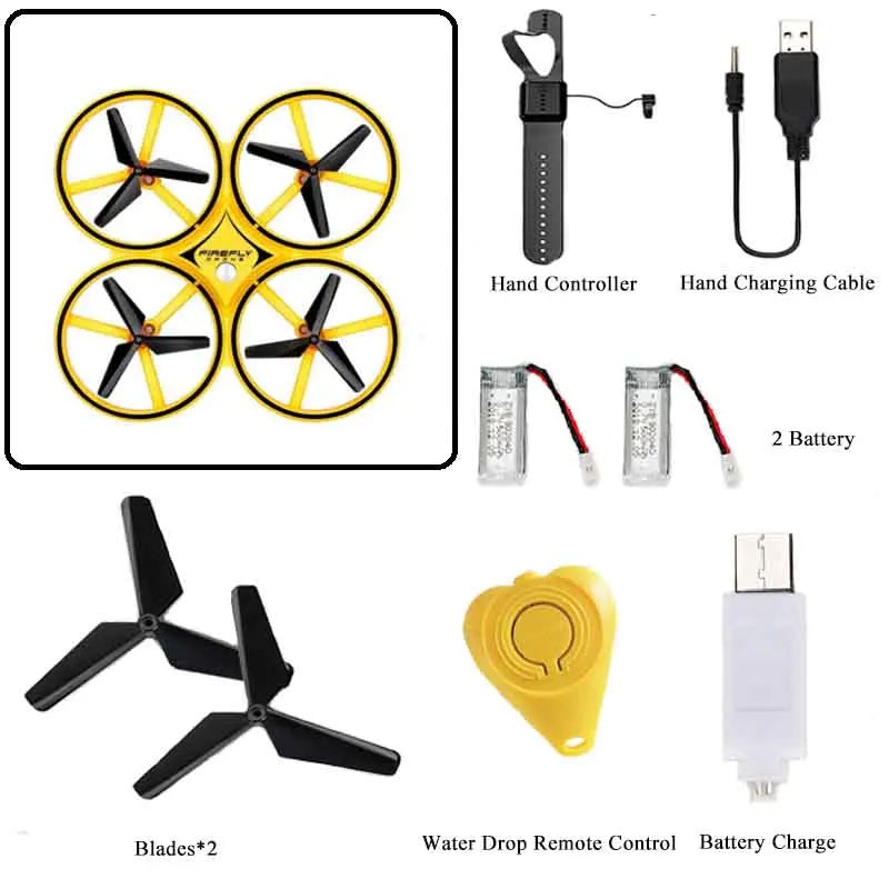 RC dron na rękę z gestami