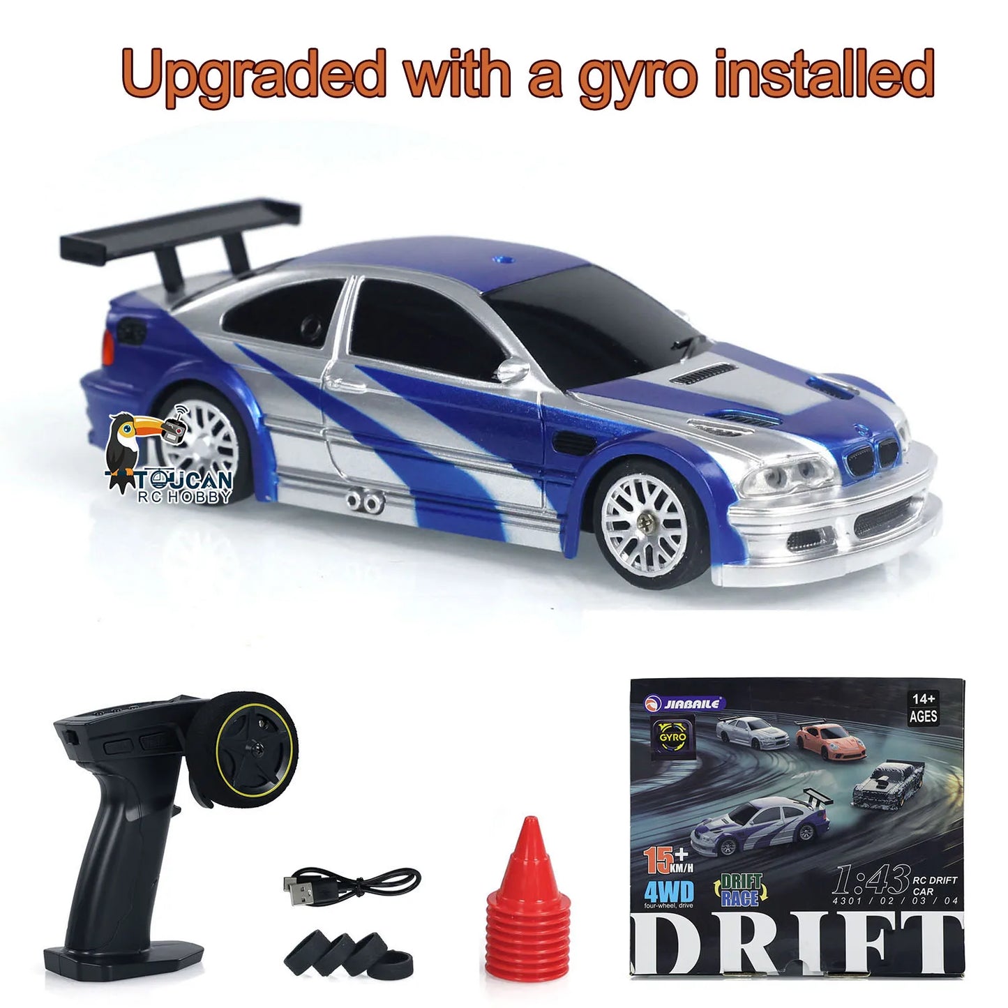 Zdalnie sterowany samochód wyścigowy 1:43 4WD