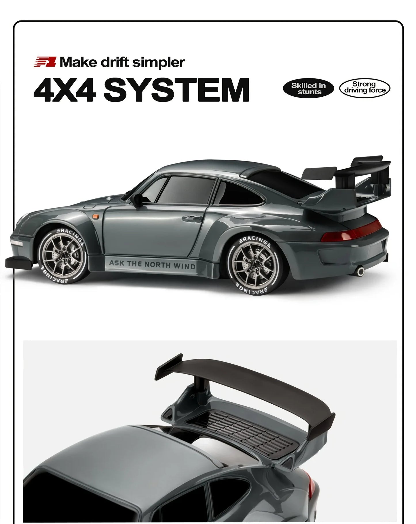 Zdalnie sterowany samochód driftowy 4WD dla dzieci